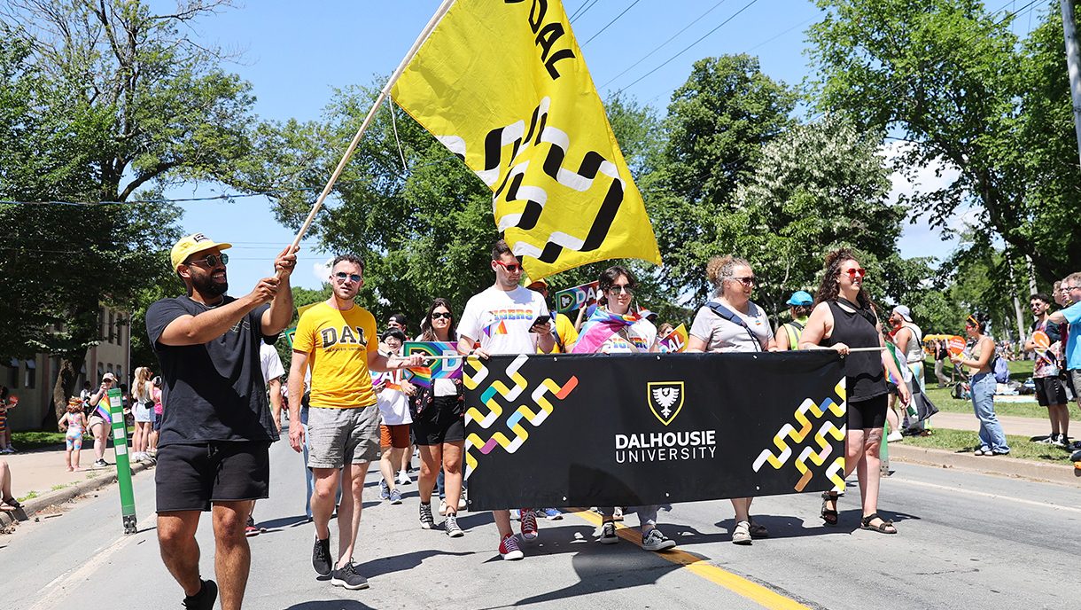 Dalhousie group walking in the Pride Parade