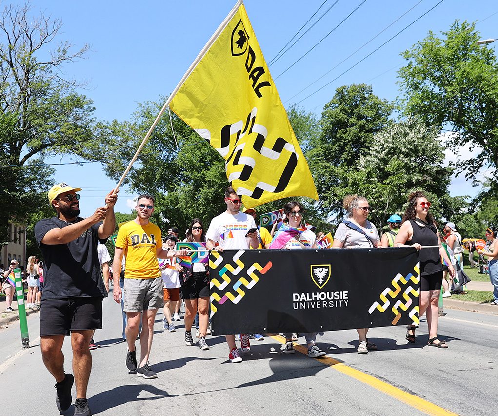 Dalhousie group walking in the Pride Parade