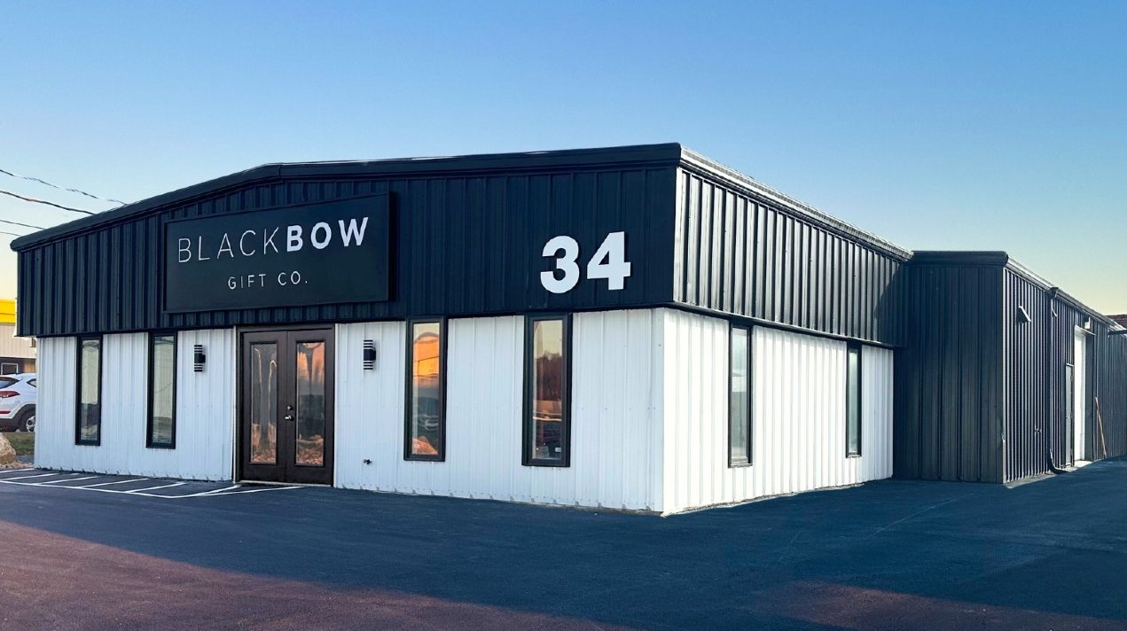 The exterior of the Black Bow Gift Co. studio in Dartmouth, N.S.