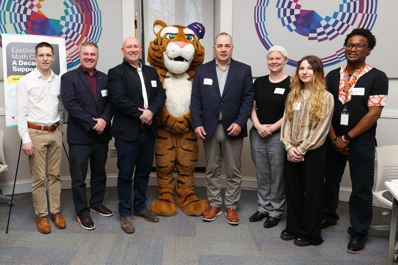 Representatives from Dal and Eastlink celebrate 10 years of the Math Circles program